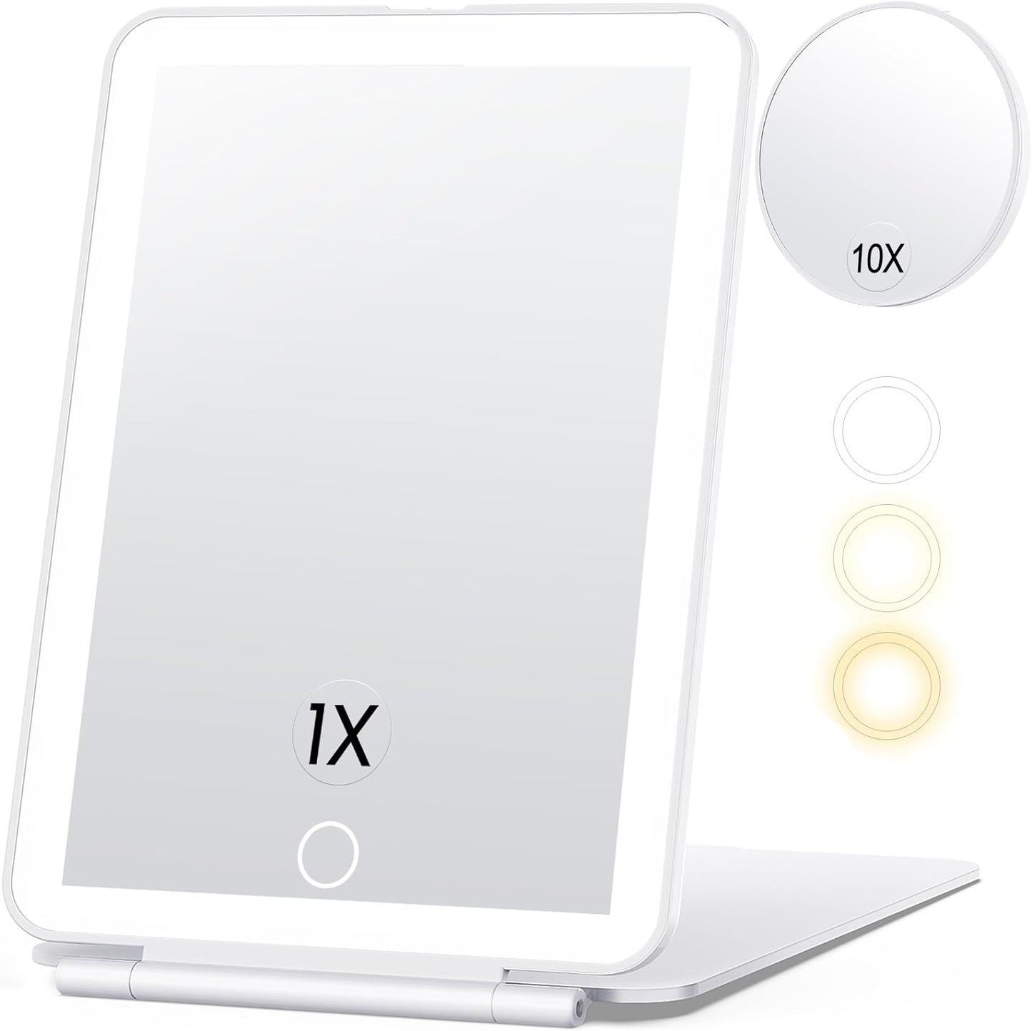Rechargeable Makeup Mirror for Travel with light