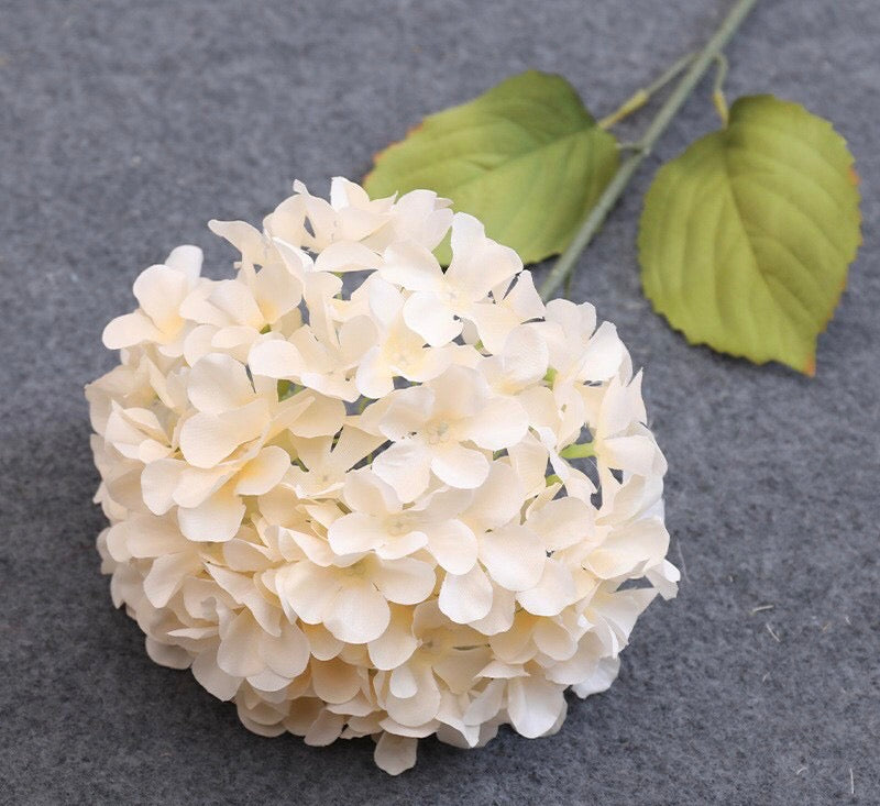 PARTY JOY 5PCS Artificial Hydrangea Silk Flowers, Bouquet Faux Hydrangea Stems for Wedding, Home and Bedroom Decor